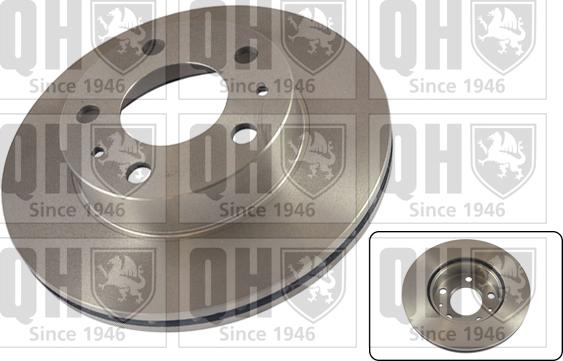 Quinton Hazell BDC4361 - Brake Disc www.autospares.lv