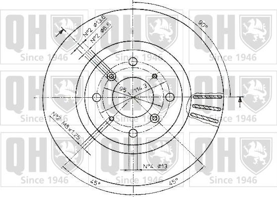 Quinton Hazell BDC4313 - Bremžu diski www.autospares.lv