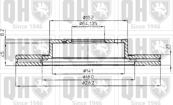 Quinton Hazell BDC4313 - Bremžu diski www.autospares.lv