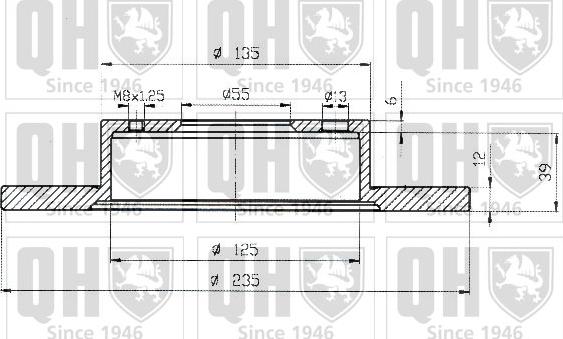 Quinton Hazell BDC4389 - Bremžu diski www.autospares.lv