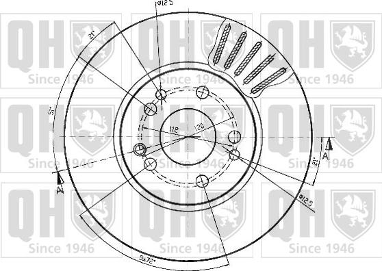 Quinton Hazell BDC4379 - Bremžu diski www.autospares.lv