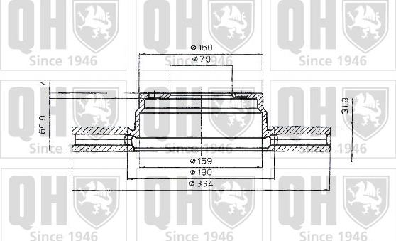 Quinton Hazell BDC4785 - Bremžu diski www.autospares.lv