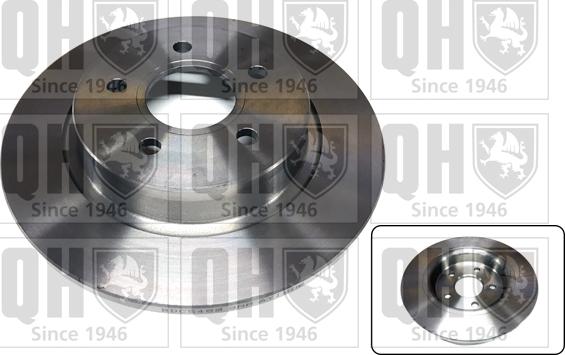 Quinton Hazell BDC5489 - Brake Disc www.autospares.lv