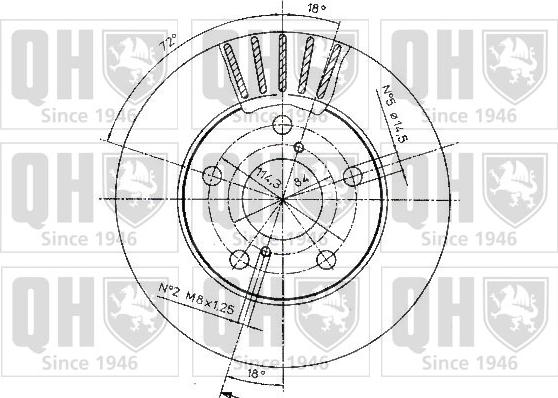 Quinton Hazell BDC5086 - Bremžu diski autospares.lv