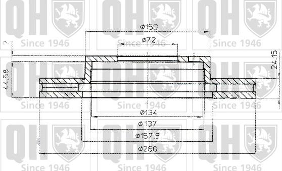 Quinton Hazell BDC5156 - Bremžu diski www.autospares.lv