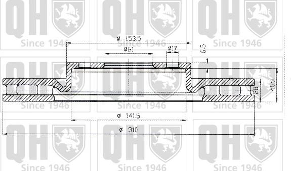 Quinton Hazell BDC5158 - Bremžu diski www.autospares.lv