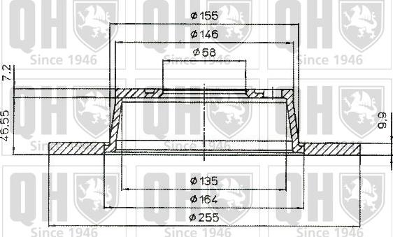 Quinton Hazell BDC5184 - Bremžu diski www.autospares.lv