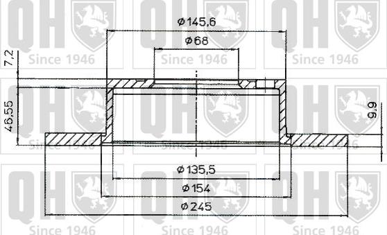 Quinton Hazell BDC5182 - Bremžu diski www.autospares.lv