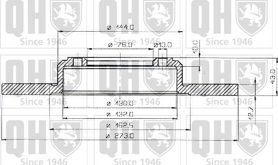 Quinton Hazell BDC1064 - Bremžu diski www.autospares.lv