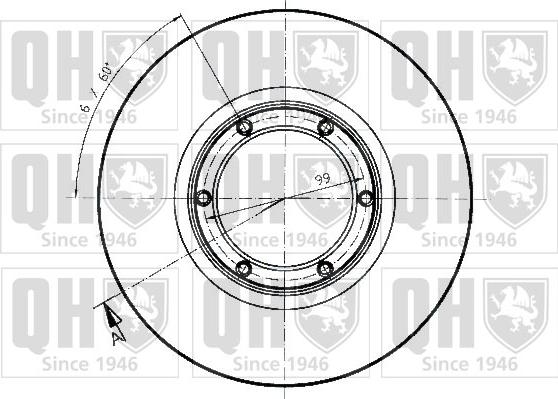 Quinton Hazell BDC1026 - Bremžu diski www.autospares.lv