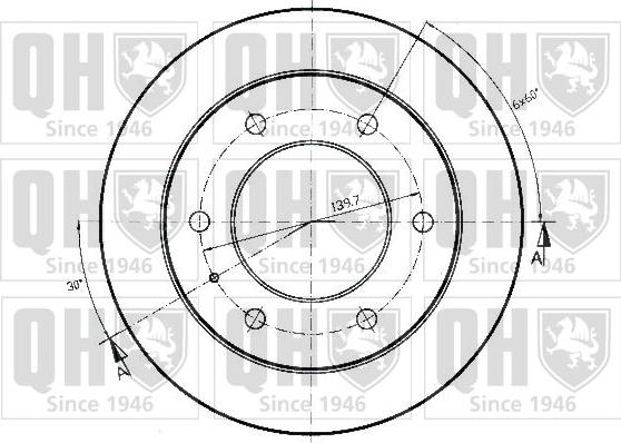 Quinton Hazell BDC3956 - Bremžu diski www.autospares.lv