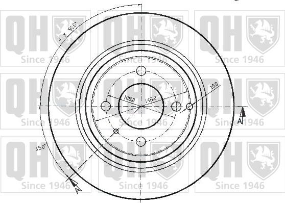 Quinton Hazell BDC3914 - Bremžu diski www.autospares.lv