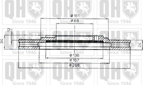 Quinton Hazell BDC3918 - Bremžu diski www.autospares.lv