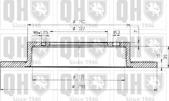 Quinton Hazell BDC3460 - Bremžu diski www.autospares.lv