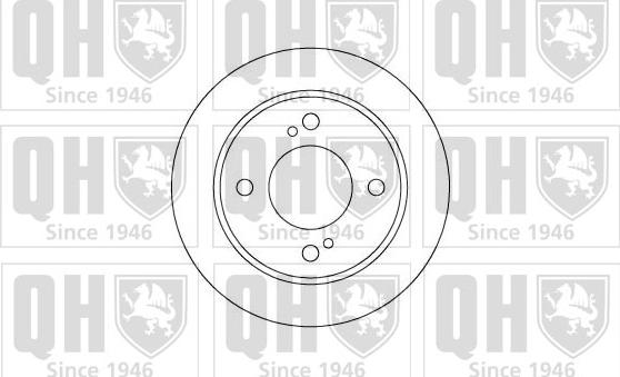 Quinton Hazell BDC3540 - Тормозной диск www.autospares.lv