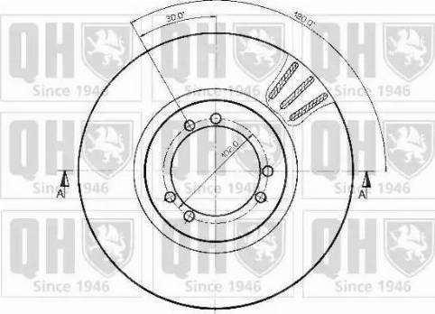 Quinton Hazell BDC3506 - Bremžu diski www.autospares.lv