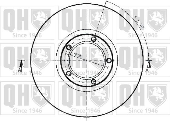 Quinton Hazell BDC3519 - Bremžu diski autospares.lv