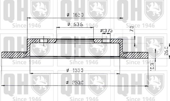 Quinton Hazell BDC3518 - Bremžu diski www.autospares.lv