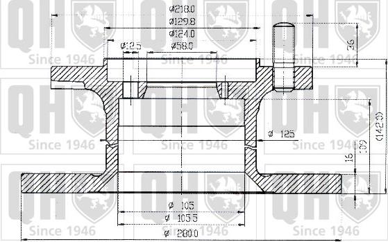 Quinton Hazell BDC3513 - Bremžu diski www.autospares.lv