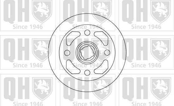 Quinton Hazell BDC3586 - Bremžu diski www.autospares.lv