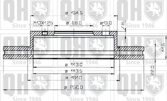 Quinton Hazell BDC3538 - Bremžu diski www.autospares.lv