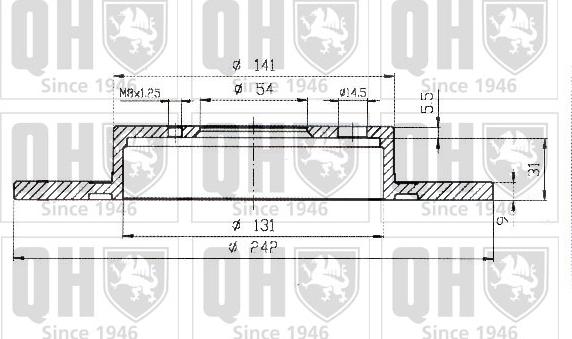 Quinton Hazell BDC3699 - Bremžu diski www.autospares.lv