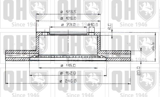 Quinton Hazell BDC3610 - Bremžu diski www.autospares.lv