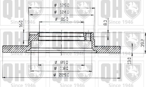 Quinton Hazell BDC3176 - Bremžu diski www.autospares.lv