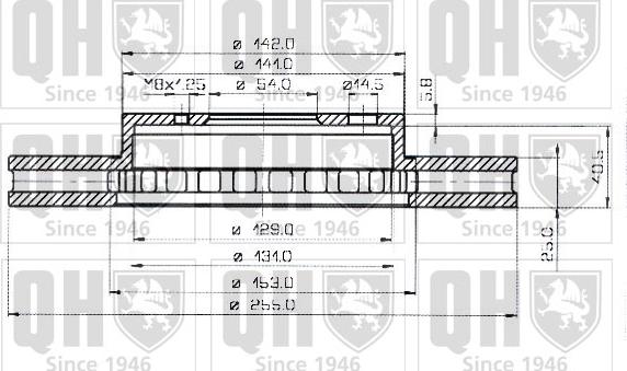 Quinton Hazell BDC3817 - Bremžu diski www.autospares.lv