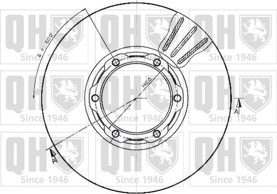 Quinton Hazell BDC3831 - Bremžu diski www.autospares.lv