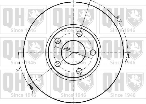 Quinton Hazell BDC3824 - Bremžu diski www.autospares.lv