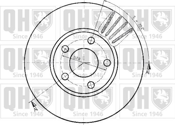 Quinton Hazell BDC3825 - Bremžu diski autospares.lv