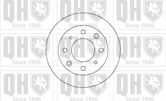 Quinton Hazell BDC3384 - Brake Disc www.autospares.lv