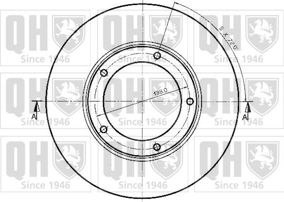 Quinton Hazell BDC3283 - Bremžu diski www.autospares.lv