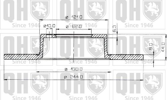 Quinton Hazell BDC3276 - Bremžu diski www.autospares.lv