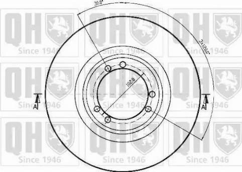 Quinton Hazell BDC3272 - Тормозной диск www.autospares.lv