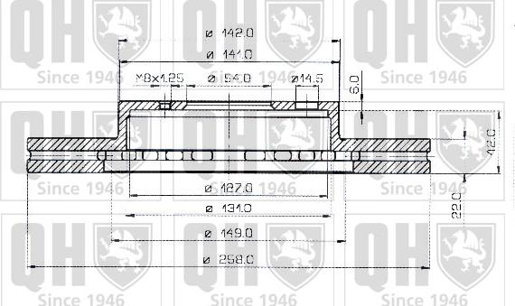 Quinton Hazell BDC3704 - Bremžu diski www.autospares.lv