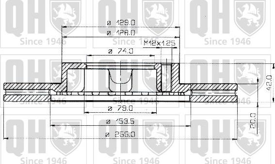 Quinton Hazell BDC3708 - Bremžu diski autospares.lv