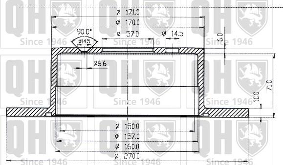 Quinton Hazell BDC3776 - Bremžu diski www.autospares.lv