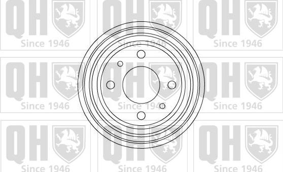 Quinton Hazell BDR115 - Bremžu trumulis www.autospares.lv