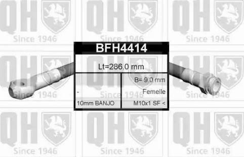 Quinton Hazell BFH4414 - Bremžu šļūtene www.autospares.lv