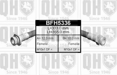 Quinton Hazell BFH5336 - Bremžu šļūtene www.autospares.lv