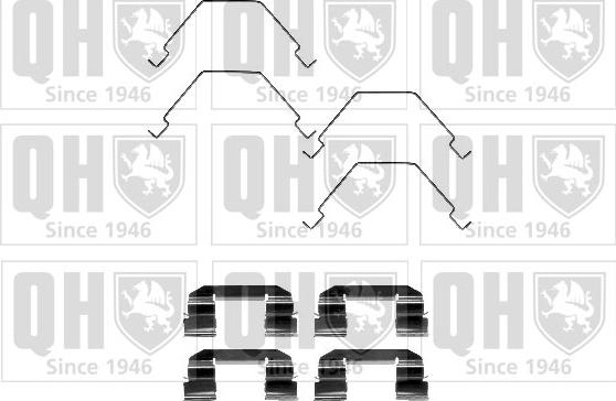 Quinton Hazell BFK919 - Accessory Kit for disc brake Pads www.autospares.lv