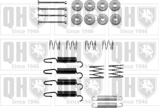 Quinton Hazell BFK455 - Piederumu komplekts, Stāvbremzes mehānisma bremžu loks www.autospares.lv