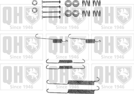 Quinton Hazell BFK400 - Piederumu komplekts, Bremžu loki www.autospares.lv