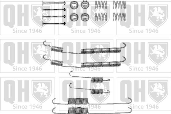 Quinton Hazell BFK401 - Piederumu komplekts, Bremžu loki www.autospares.lv