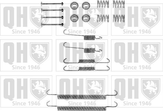 Quinton Hazell BFK403 - Piederumu komplekts, Bremžu loki www.autospares.lv