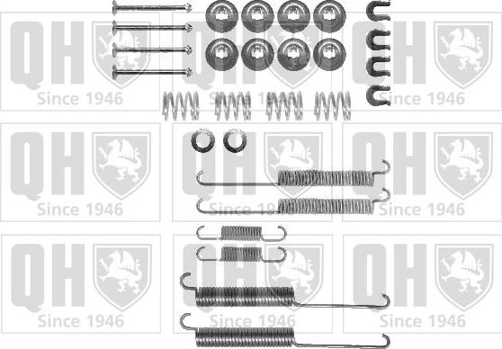 Quinton Hazell BFK413 - Piederumu komplekts, Bremžu loki www.autospares.lv