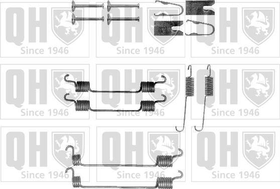 Quinton Hazell BFK439 - Piederumu komplekts, Bremžu loki www.autospares.lv