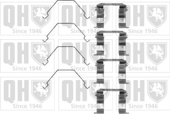 Quinton Hazell BFK695 - Accessory Kit for disc brake Pads www.autospares.lv